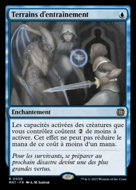 Terrains d'entraînement, carte Magic MAT 9 — extension L'invasion des machines : le jour d'après