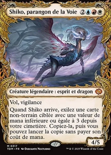 Shiko, parangon de la Voie, carte Magic TDM 317 — extension Tarkir: Dragonstorm
