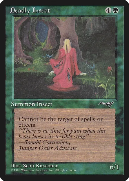 Deadly Insect, Magic card ALL 86b — Alliances set