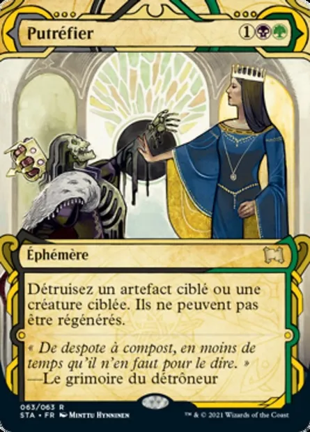 Putréfier, carte Magic STA 63 — extension Strixhaven Mystical Archive