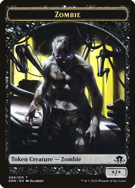 Zombie, carte Magic TEMN 6 — extension Eldritch Moon Tokens