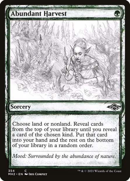 Abundant Harvest, Magic card MH2 354 — Modern Horizons 2 set