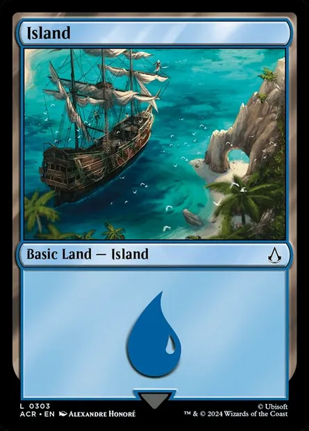 Island, Magic card ACR 303 — Assassin's Creed set