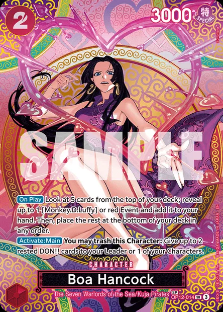Boa Hancock, One Piece card OP12-014 — LEGACY OF THE MASTER set