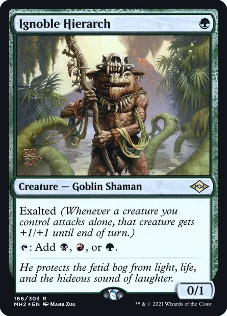 Ignoble Hierarch, Magic card PMH2 166s — Modern Horizons 2 Promos set