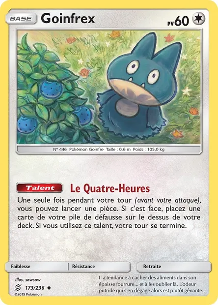 Goinfrex, carte Pokémon UNM 173 — extension Harmonie des Esprits