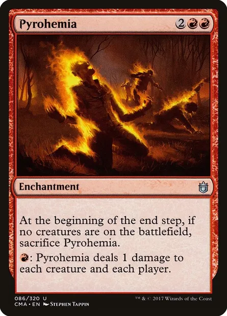 Pyrohemia, Magic card CMA 86 — Commander Anthology set