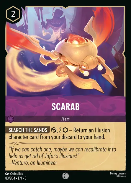 Scarab, Disney Lorcana card CH8-083 — The Reign of Jafar set