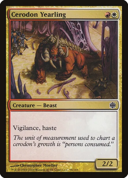 Cerodon Yearling, Magic card ARB 96 — Alara Reborn set