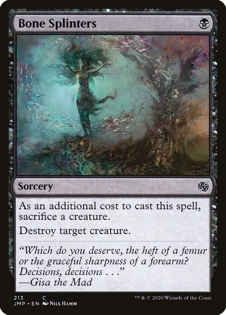 Fragments d'os, carte Magic JMP 213 — extension Jumpstart