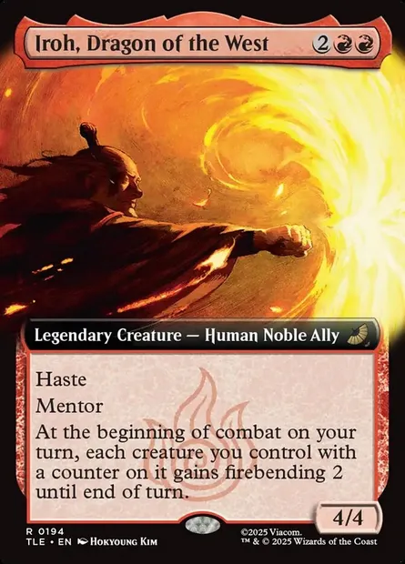 Iroh, Dragon of the West, Magic card TLE 194 — Avatar: The Last Airbender Eternal set