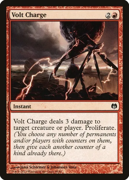 Volt Charge, Magic card DDL 68 — Duel Decks: Heroes vs. Monsters set