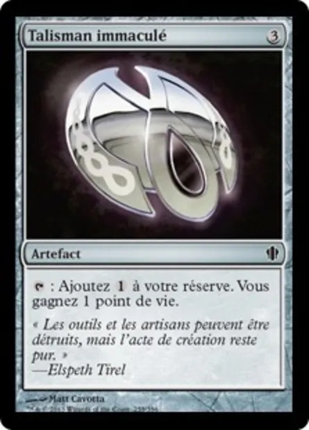Talisman immaculé, carte Magic C13 255 — extension Commander 2013