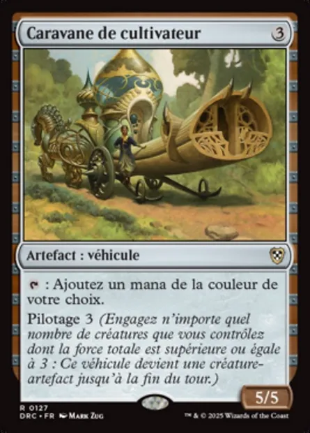 Caravane de cultivateur, carte Magic DRC 127 — extension Aetherdrift Commander