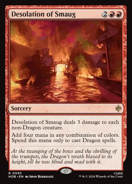 Desolation of Smaug, Magic card HOB 93 — The Hobbit set