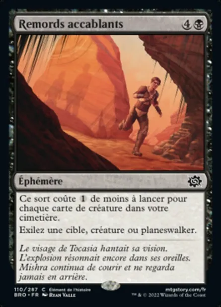 Remords accablants, carte Magic BRO 110 — extension La Guerre Fratricide