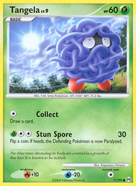 Tangela, Pokémon card AR 77 — Arceus set