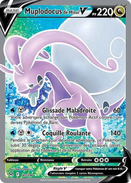 Muplodocus de Hisui V, carte Pokémon LOR 187 — extension Origine Perdue
