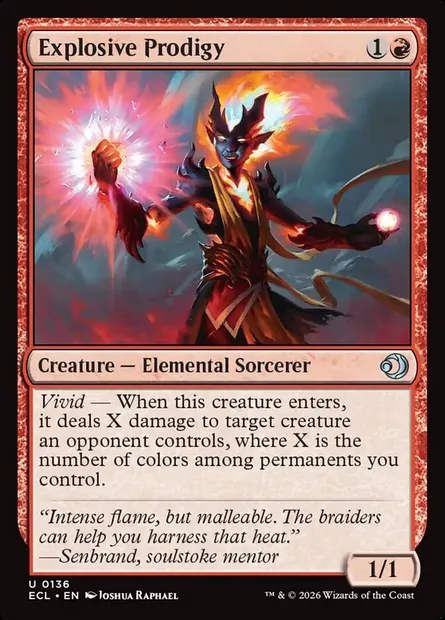 Explosive Prodigy, Magic card ECL 136 — Lorwyn Eclipsed set