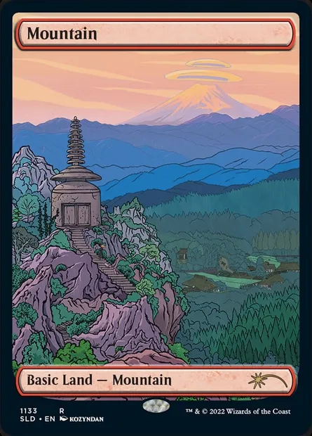 Montagne, carte Magic SLD 1133 — extension Secret Lair Drop