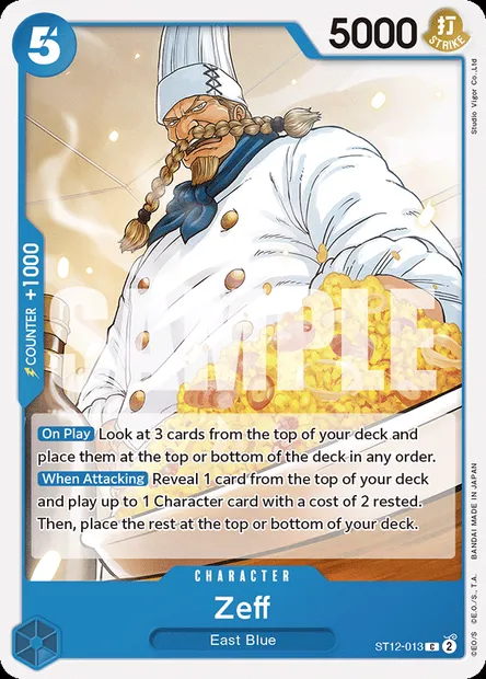 Zeff, One Piece card ST12-013 — Zoro and Sanji set
