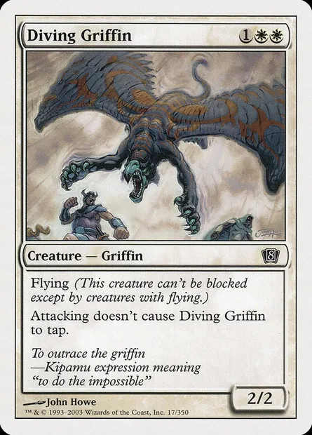 Diving Griffin, Magic card 8ED 17 — Eighth Edition set