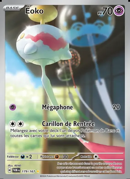 Éoko, carte Pokémon TWM 179 — extension Mascarade Crépusculaire