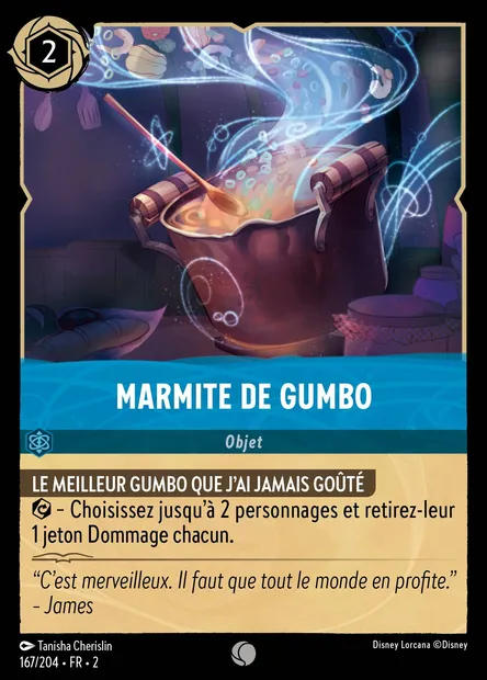 Marmite de Gumbo, carte Disney Lorcana CH2-167 — extension L'Ascension des Floodborn