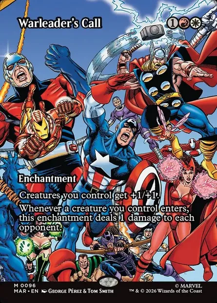 Warleader's Call, Magic card MAR 96 — Marvel Universe set