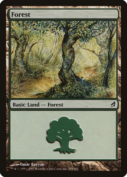Forest, Magic card LRW 298 — Lorwyn set
