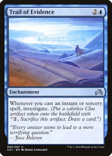 Trail of Evidence, Magic card SOI 93 — Shadows over Innistrad set