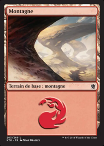 Montagne, carte Magic KTK 263 — extension Les Khans de Tarkir