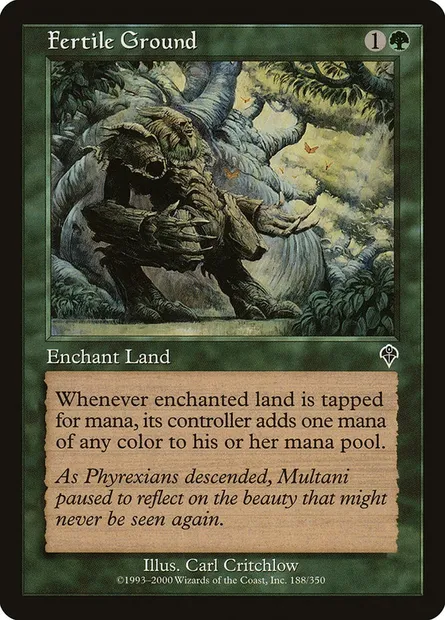 Fertile Ground, Magic card INV 188 — Invasion set