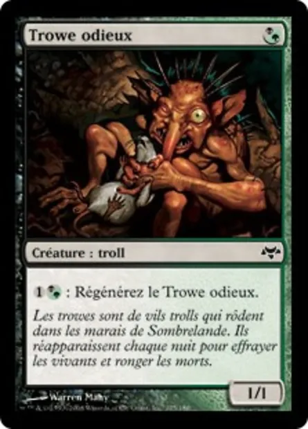 Trowe odieux, carte Magic EVE 125 — extension Coucheciel