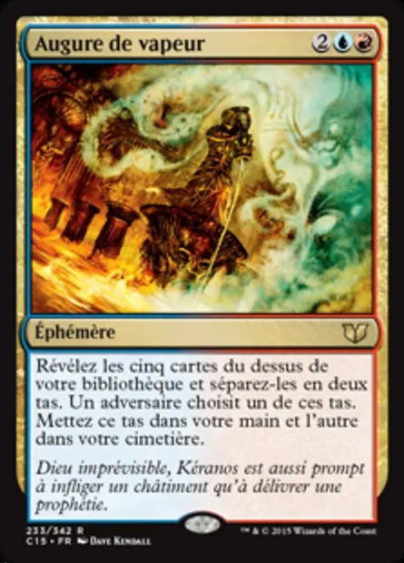 Augure de vapeur, carte Magic C15 233 — extension Commander 2015