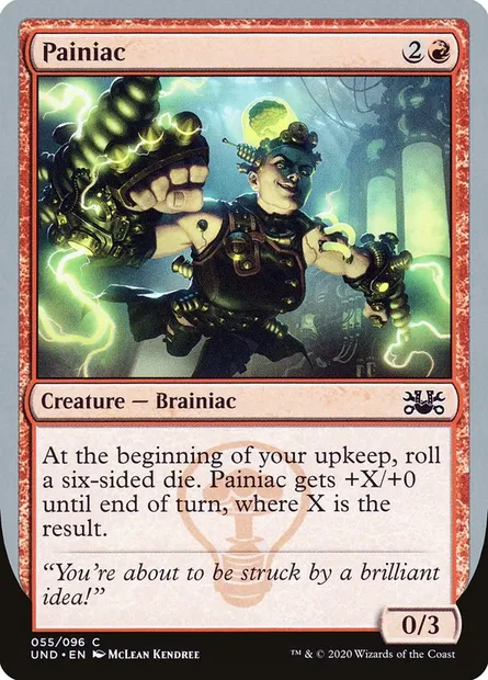 Painiac, carte Magic UND 55 — extension Unsanctioned
