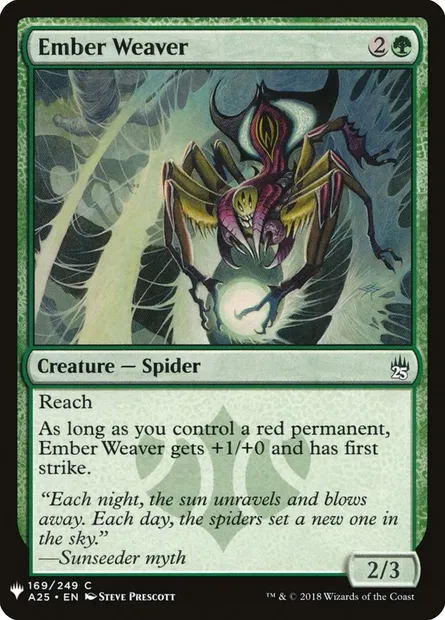 Ember Weaver, Magic card PLST A25-169 — The List set