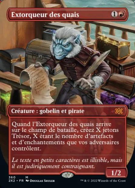 Extorqueur des quais, carte Magic 2X2 360 — extension Double Masters 2022