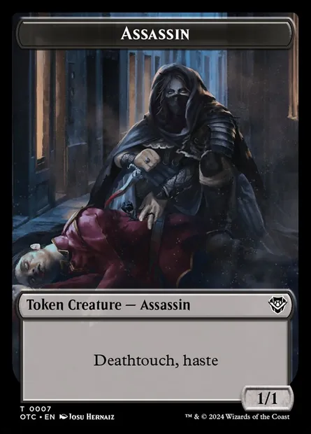 Assassin, Magic card TOTC 7 — Outlaws of Thunder Junction Commander Tokens set