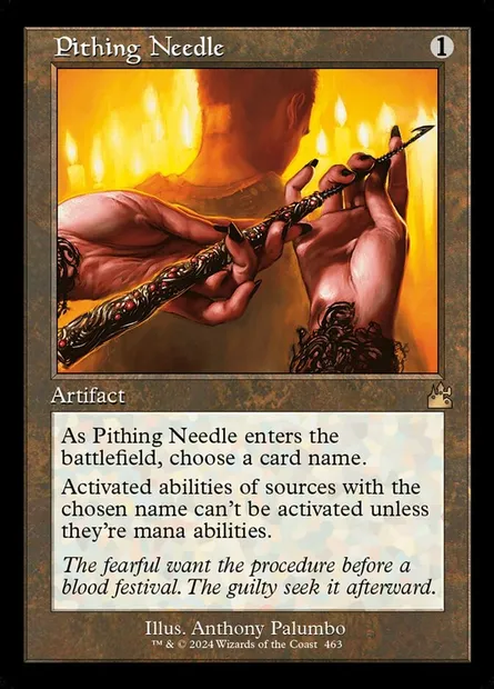 Pithing Needle, Magic card RVR 463 — Ravnica Remastered set