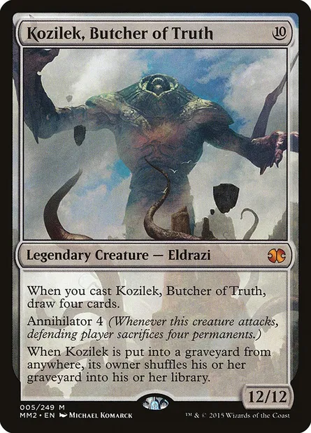 Kozilek, Boucher de la Vérité, carte Magic MM2 5 — extension Modern Masters 2015