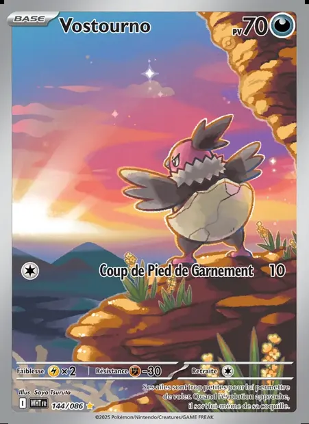Vostourno, carte Pokémon WHT 144 — extension Flamme Blanche