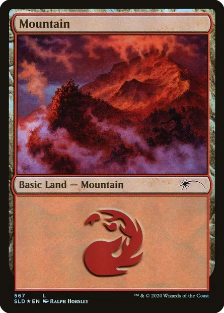 Montagne, carte Magic SLD 567 — extension Secret Lair Drop
