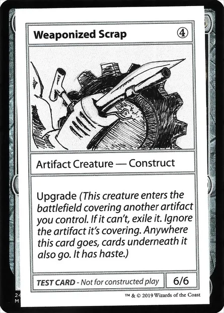 Weaponized Scrap, carte Magic CMB2 111 — extension Mystery Booster Playtest Cards 2021