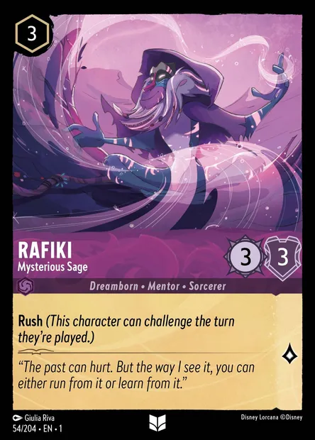 Rafiki - Mysterious Sage, Disney Lorcana card CH1-054 — The First Chapter set
