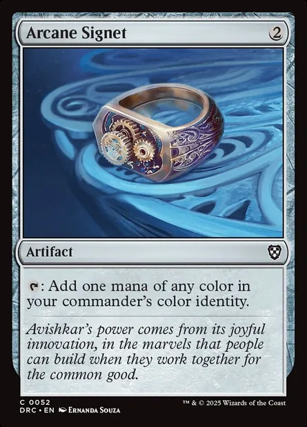 Arcane Signet, Magic card DRC 52 — Aetherdrift Commander set