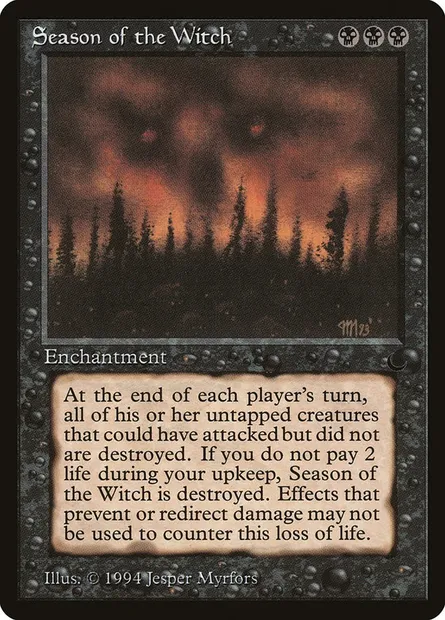 Season of the Witch, Magic card DRK 52 — The Dark set
