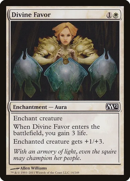 Divine Favor, Magic card M12 14 — Magic 2012 set