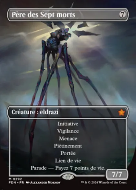 Père des Sept morts, carte Magic FDN 292 — extension Foundations