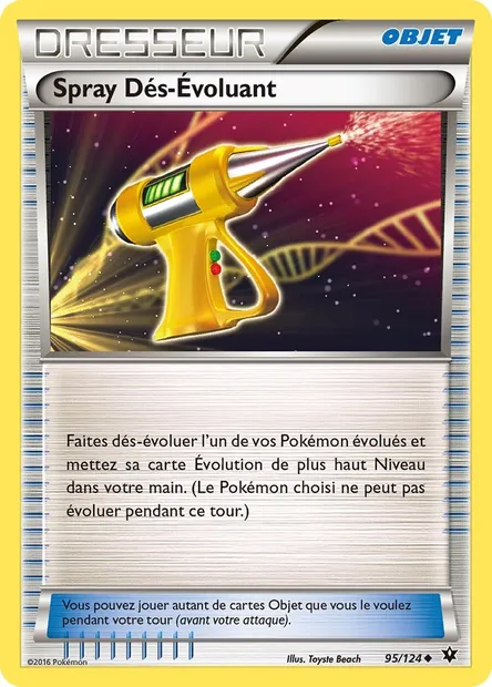 Spray Dés-Évoluant, carte Pokémon FCO 95 — extension Impact des Destins